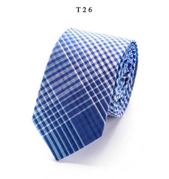 

new casual 6cm slim cotton blue tie fashion men woven skinny necktie formal dress wedding party shirt accessories, Black;gray