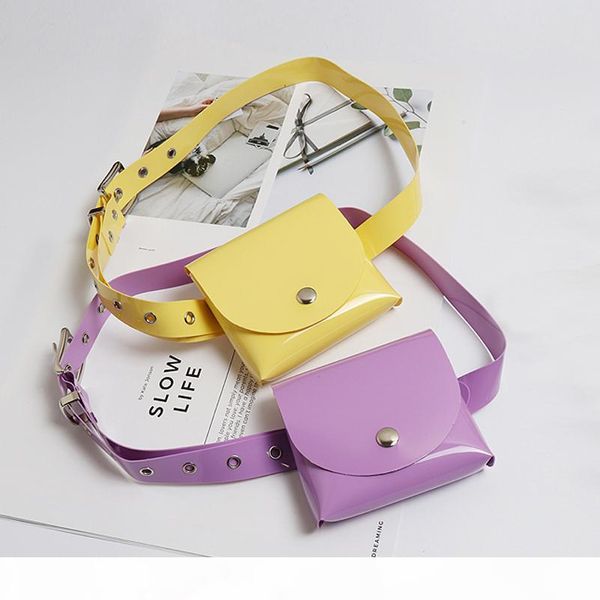 

old cobbler waist pack transparent pvc multicolor cosmetic bag pouch transparent pocket waterproof customizable logo delivery