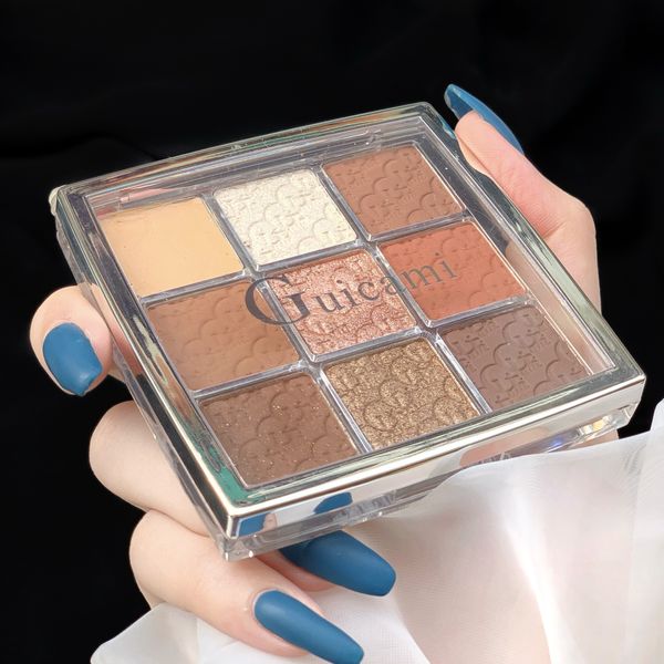 

9 colors Hot sale lattices Matte Pearl light Shining Earth color Popular Daily Makeup Natural Eyeshadow Student Cosmetic plate