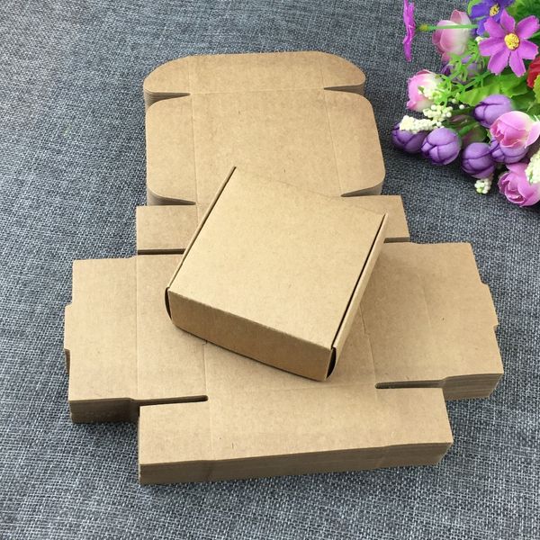 

50pcs/lot kraft gift boxes blank paper box carry case cardboard display jewelry box/packaging box accept custom extra cost mx200810, Black;white