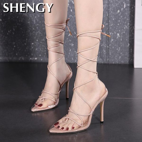 

women high heel sandals fashion comfort luxury sandals for woman 2020 female summer cross-tied heels shoes party shoes big size, Black