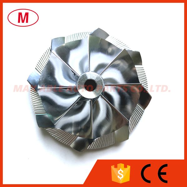 

gt15- 25 44.33/59.82mm 8+0 blades reverse turbo billet compressor wheel/aluminum 2618/milling for turbocharger cartridge/chra/core