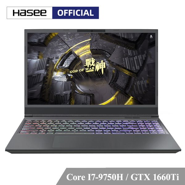 

hasee z7-ct7vh lapfor gaming(intel -9750h+gtx1660ti/8gb ram/256g ssd+1t hdd/15.6''ips/ backlit keyboard) notebook computer
