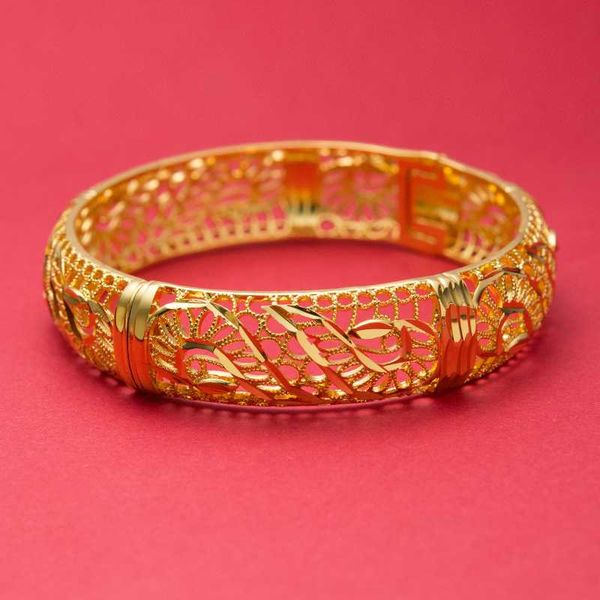 

1pc 24k bangles girls dubai gold turkish egyptian algeria moroccan saudi gold bangles kids banglesfashion jewelry, Black