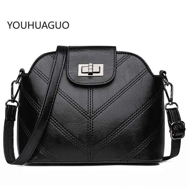 

youhuaguo fashion shell style women crossbody bags pu leather ladies messenger bags small shell shoulder purse