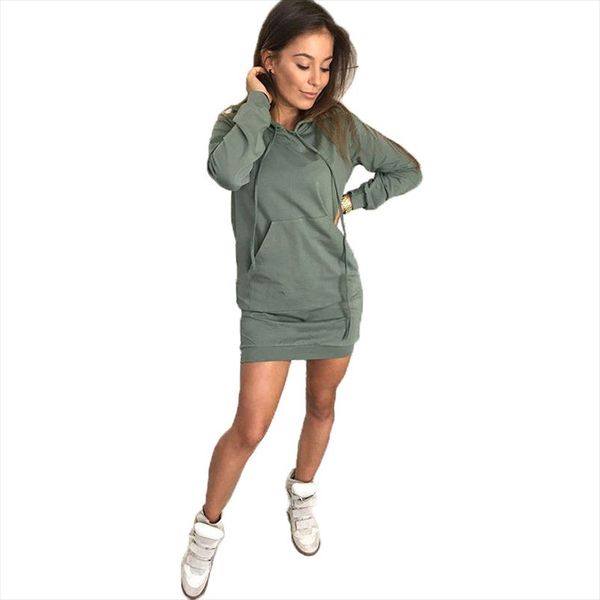 

women ladies hoody sweatshirt hooded jumper ladies autumn winter warm long sleeve sweatshirt hoodies jumper winter dress, Black