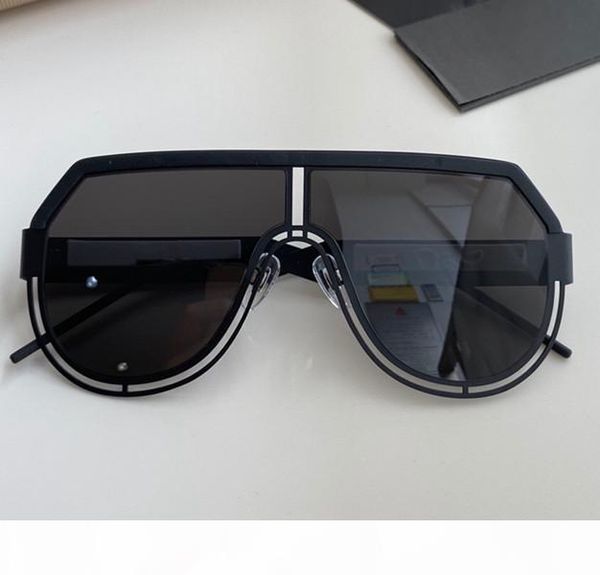 

новые мужские солнцезащитных очков 2231 моды большие овальные очки покрытия серый и коричневые линзы металлического каркас цвета гальваничес, White;black