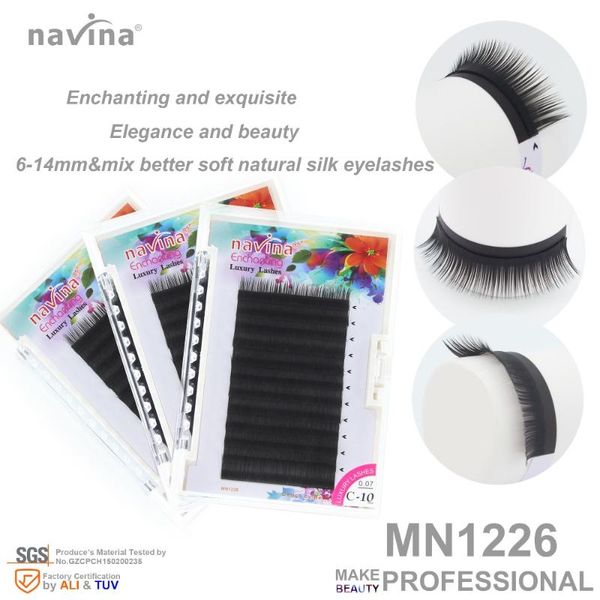 

false eyelashes navina mink of makeup, natural look and feel, curl cd, thickness 0.07-0.15mm, length 6-14mm