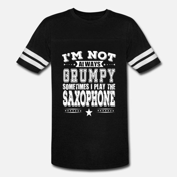 

grumpy saxophone player cool gift t shirt men designer cotton plus size 3xl homme famous funny casual summer standard shirt