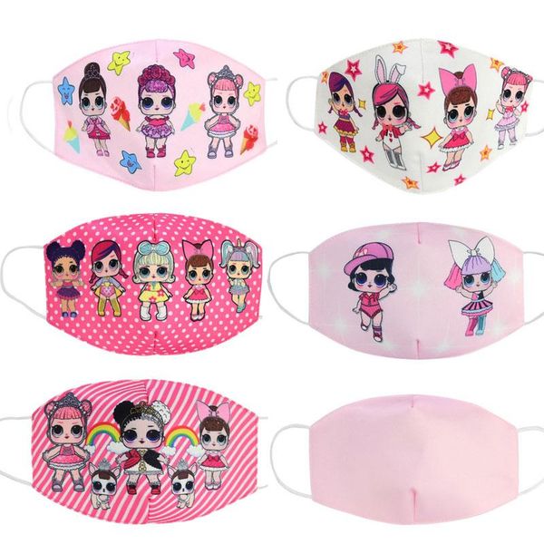 

us stock kids anti dust face mouth mask reusable breathable cotton protective children girls cartoon cute pm2.5 anti-dust mouth face mask