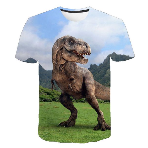 

new jurassic park jurassic world boy girl cool 3d print shirts plus size comics oversized men clothing