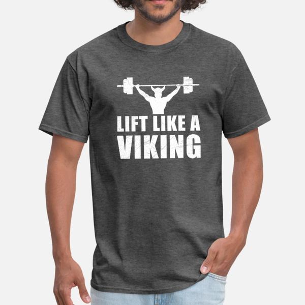 

vikings lift like a viking bodybuilder gift idea t shirt men designing cotton s-xxxl pattern anti-wrinkle breathable summer novelty shirt