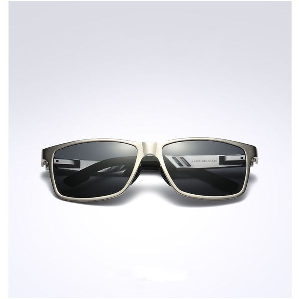 

sun glasses retro aluminum square polarized sunglasses lens vintage eyewear sun glasses for men/women, White;black