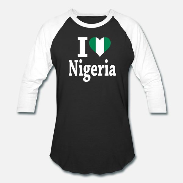 

i love nigeria flag t shirt men designs short sleeve s-xxxl standard gift fashion spring autumn letter shirt