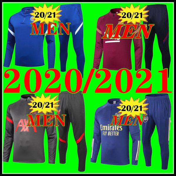 

20 21 soccer tracksuit football training suit 2020 2021 survetement de foot chandal futbol tracksuit jogging survÃªtement football, Black