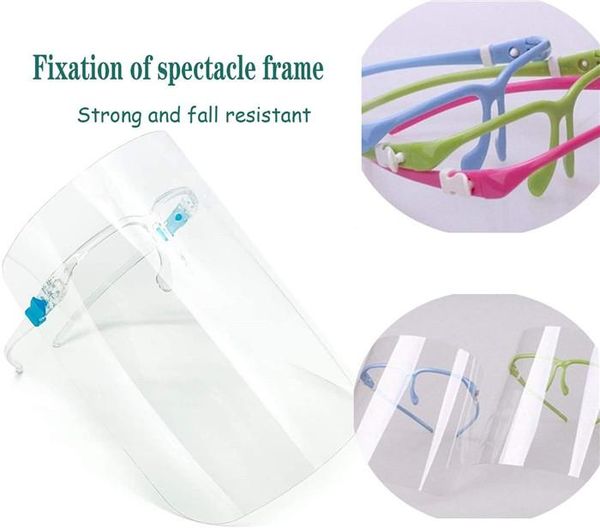 

200pcs/lot full face shield with protective clear film protect eyes and face ,transparent breathable disposable safety face shield