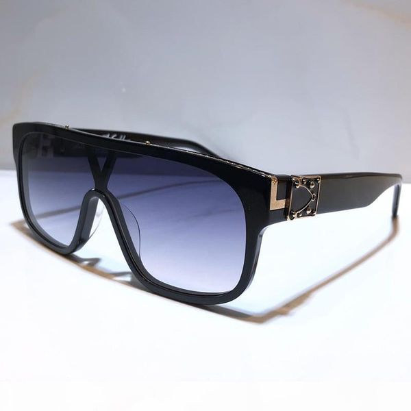 

1258 designer sunglasses for men full frame vintage 1.1 millionaire mask sunglasses for men shiny gold logo sell gold plated z1258e, White;black