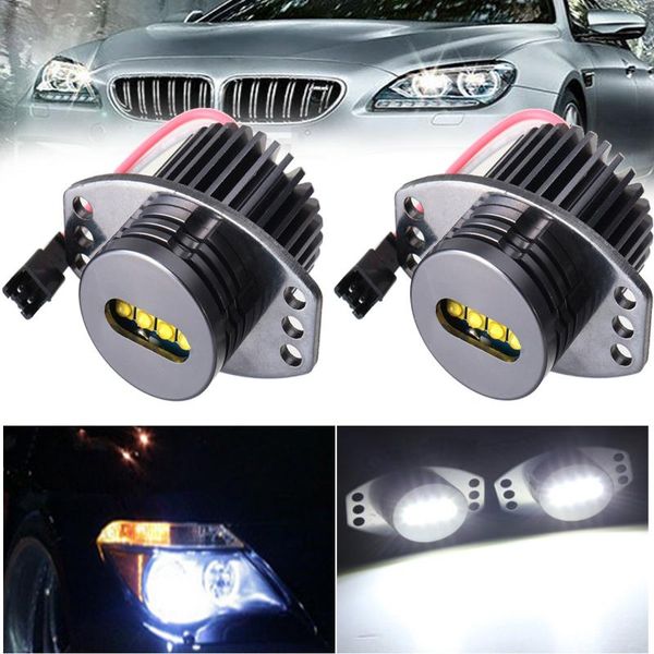 

2x 64w led white angel eyes marker фара halo кольцо лампочка 63117161444 для e90 e91 2006 2007 2008