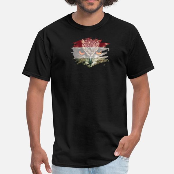 

hungary flag and menacing owl t shirt men designs tee shirt crew neck pictures cute new fashion summer style letter shirt