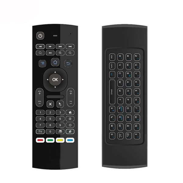 

mx3 russian keyboard air mouse 2.4g mini backlight wireless keyboard remote control infrared learning gyroscope for android tv r