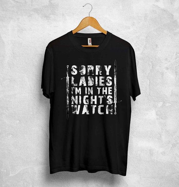 

2019 brand design cool sorry night's watch t shirt you know nothing jon snow design tee shirts