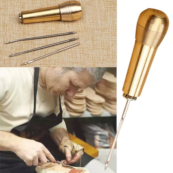 

1set diy ремонт шитье игла съемного шило толстого холст для шитья обуви инструмент