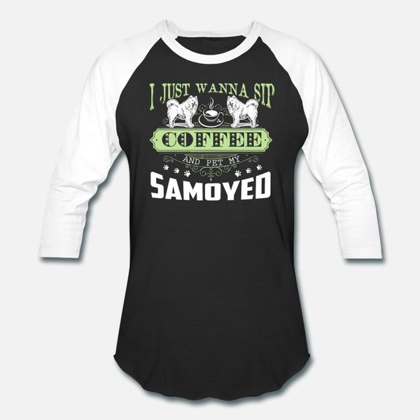

samoyed t shirt men designing cotton round collar clothes graphic basic spring pattern shirt