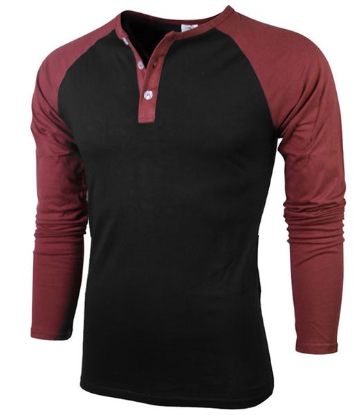 

angrygoldfish new solid color cotton men's summer t-shirt long-sleeved men's shirt raglan sleeves long sleeve o-neck clothing