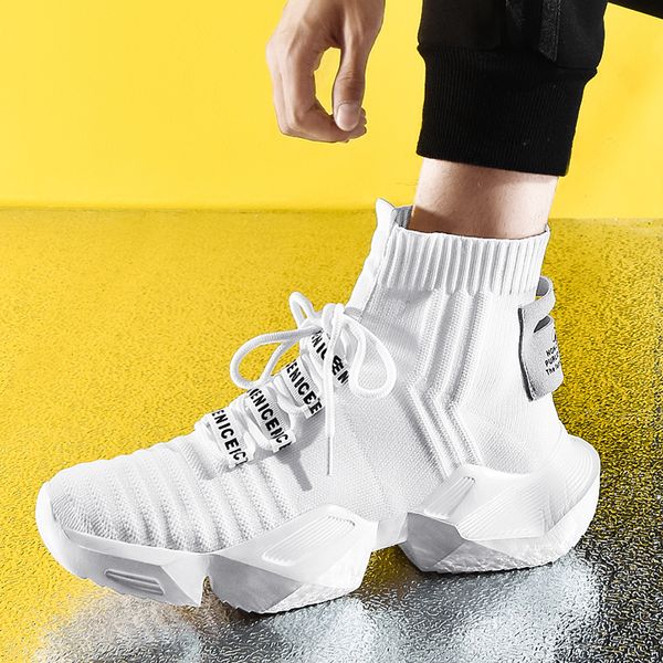 

мужская повседневная обувь для man кроссовки прочный подошва тренер zapatillas deportivas hombre моды спорта кроссовки плюс размер, Black