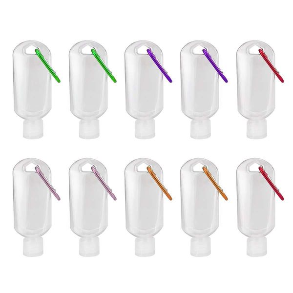 

alcohol keychain containers portable stock empty refillable sanitizer in 30ml/50ml bottle squeeze plastic hand dhl hairclippersshop ul