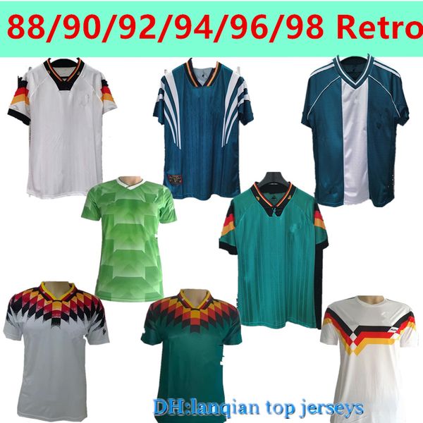 

19881990 1992 germany retro littbarski ballack soccer jersey klinsmann matthias 1994 1996 shirts kalkbrenner jersey 1998, Black;yellow