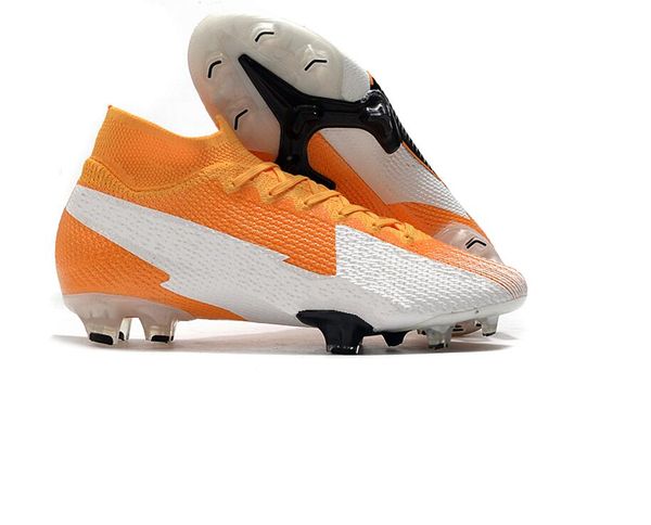 

2020 high the 13th generation of assassins flash crimson electroplated white orange waterproof knitted surface vapor 13 elite fg 39-45