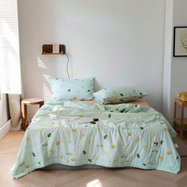 

comforters & sets papa&mima gauze cotton plaid quilt thin quilted throws blanket summer comforter