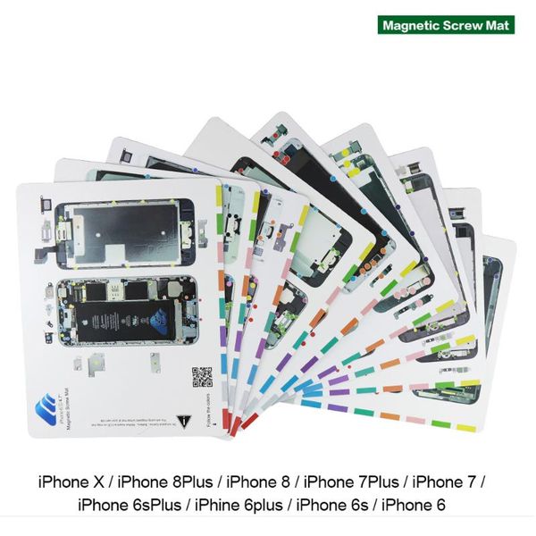 

new professional guide pad for 8plus 7 7plus 6s 6p 6 magnetic screw keeper chart mat mobile phone repair tools