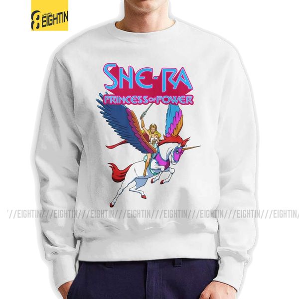

she-ra princess of power men's pullovers cotton crazy sweatshirts he-man and the masters of the universe new arrival hoodie