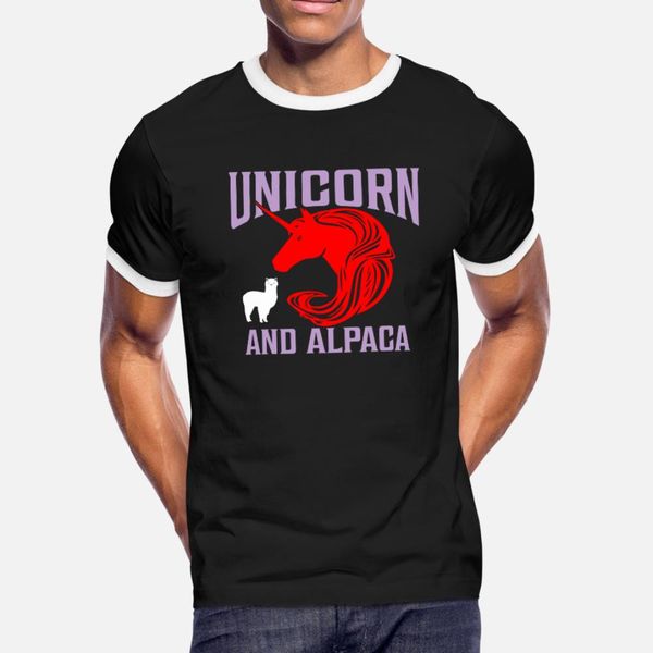 

unicorn and alpaca t shirt men print short sleeve size s-3xl gents sunlight new fashion spring autumn cool shirt