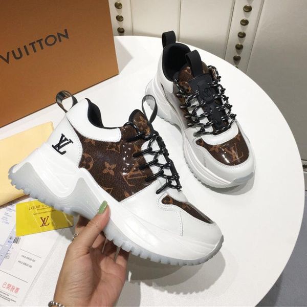 

designer luxury women's casual fashion shoes, women's outdoor casual shoes, leather material, original box 033, Black