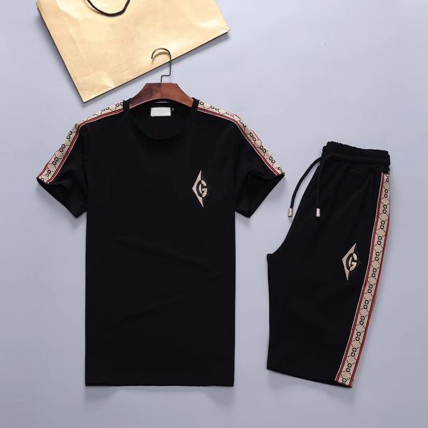 

men's sweat suits summer sets beach casual 2 pieces sets jogger sports tracksuits short sleeves t shirts and short pants plus size -3x, Gray