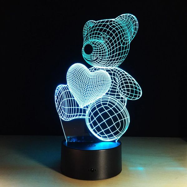 2020 nuove lampade da notte e strano orsetto 3D luce notturna led luce notturna a induzione creativa lampada da tavolo usb per la casa intelligente