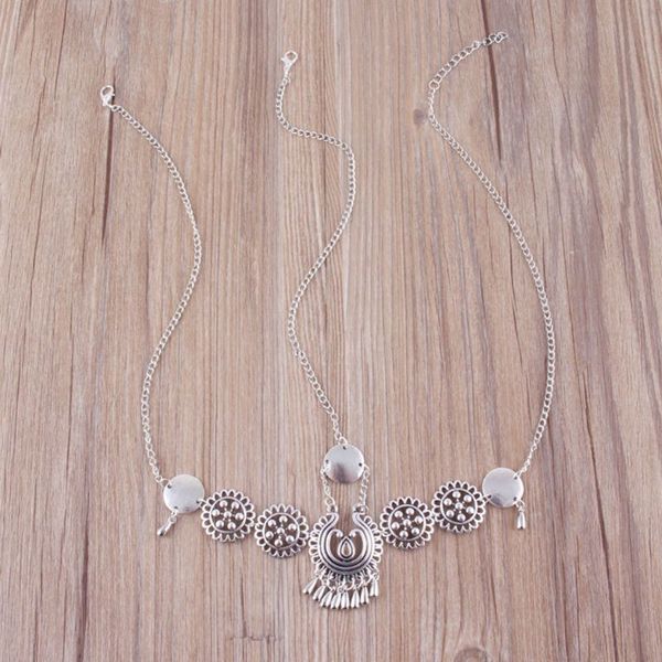 

gypsy vintage metal chain tassels headband for women and girls jewelries gifts, Golden;silver