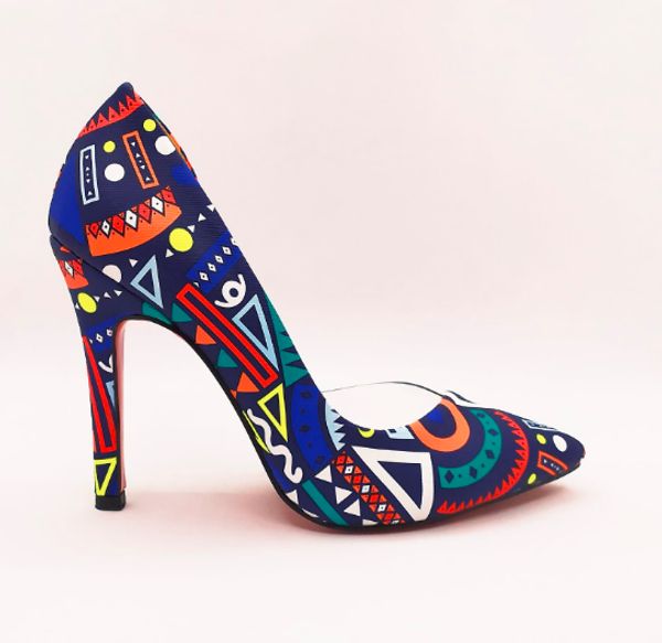 

women's colorful, transparent detailed mabel stiletto, Black