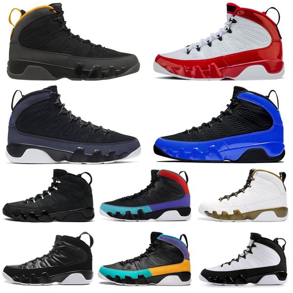 

2020 university gold 9 9s jumpman baskteball shoes racer blue gym red countdown pack mens trainers sports sneakers size 7-13