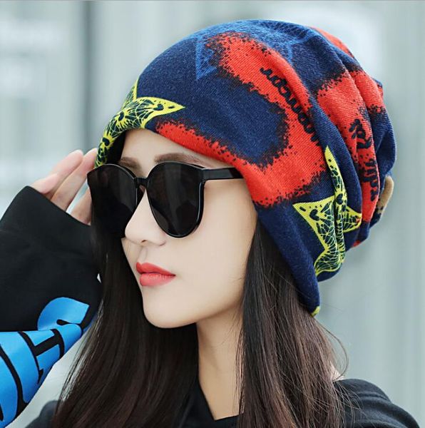 

women's winter warm hat multifunctional british bib hood knit hat gd577, Blue;gray