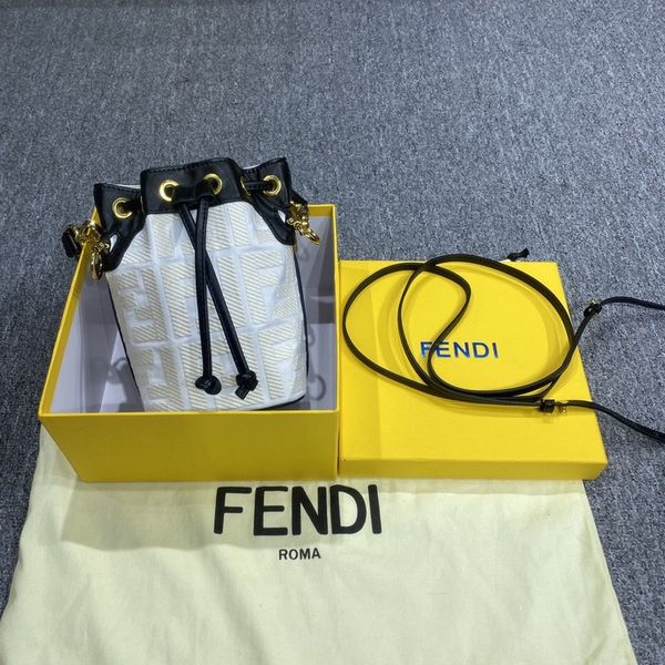 

2056 embroidered ff logo bucket bag women handbags iconic bags handles shoulder bags totes cross body bag clutches evening