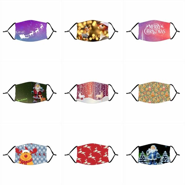 

2020 face mask designer printed face mask 3 layer ear-loop dust mouth masks 3-ply soft breathable protective dustproof mask ##852, Black