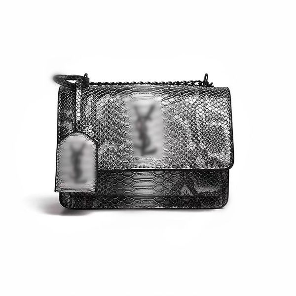 

new style crossbody metal letter front designer handbag purses ysl women meessnger bag pu leather shoulder bags de3, Golden;silver