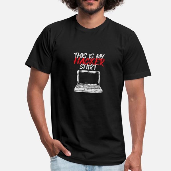 

computer hacker cybersecurity this is my hacker t shirt men designing tee shirt round neck letter fitness casual summer style unique shirt