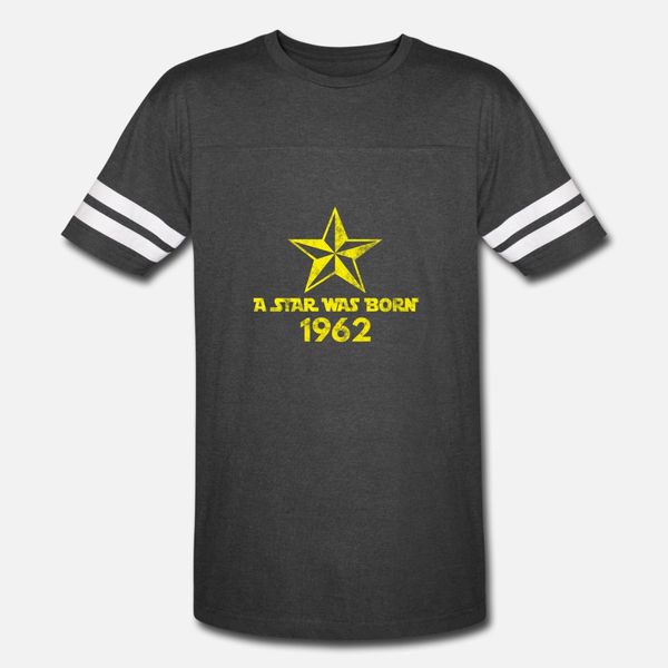 

звезда родилась в 1962 году, год рождения, подарки тенниска мужчин вязаная 100% хлопок шею pattern симпатичные моды весна осень letters руба, White;black