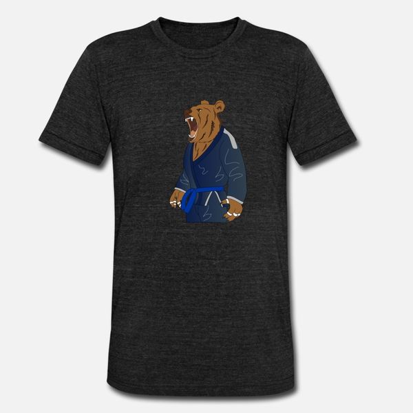 

bear karate judo ju jutsu jitsu mma gift dan black t shirt men printing short sleeve o neck male anti-wrinkle basic spring kawaii shirt