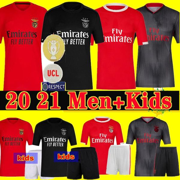

benfica soccer jerseys 10 jonas 11 gabrielb camiseta 14 seferovic zivkovic salvio eliseu fejsa 21 pizzi men kid football jerseys 2020 2021, Black;yellow